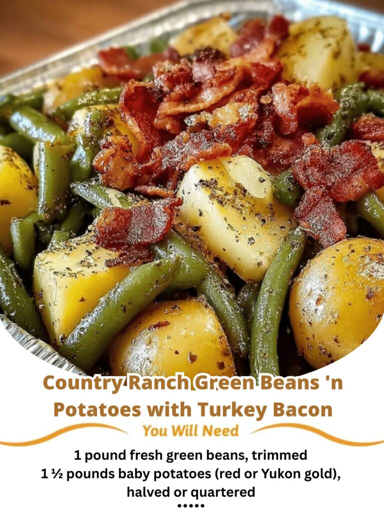 Country Ranch Green Beans ‘n Potatoes with Turkey Bacon