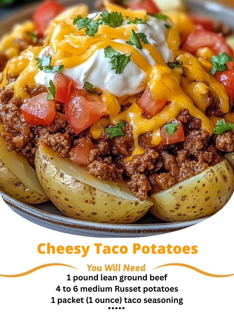 Cheesy Taco Potatoes
