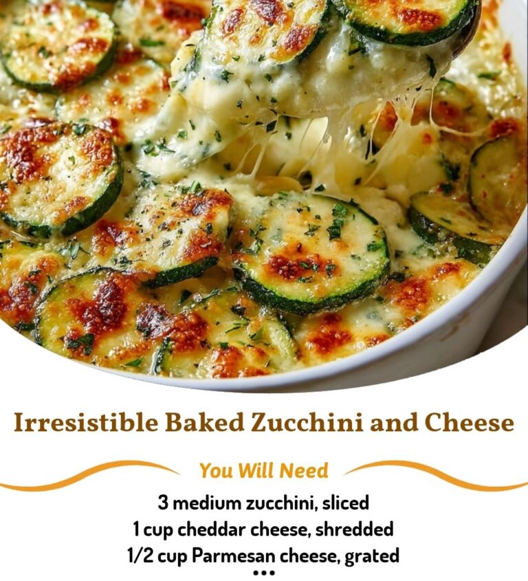 Irresistible Baked Zucchini Cheese