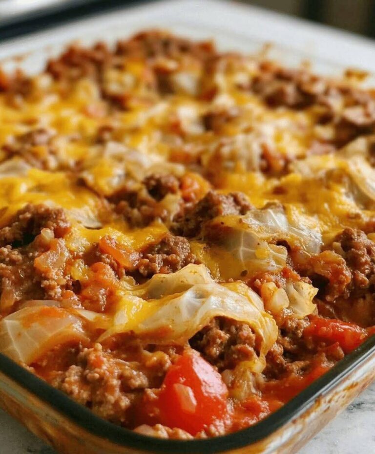 Cabbage Beef Bake