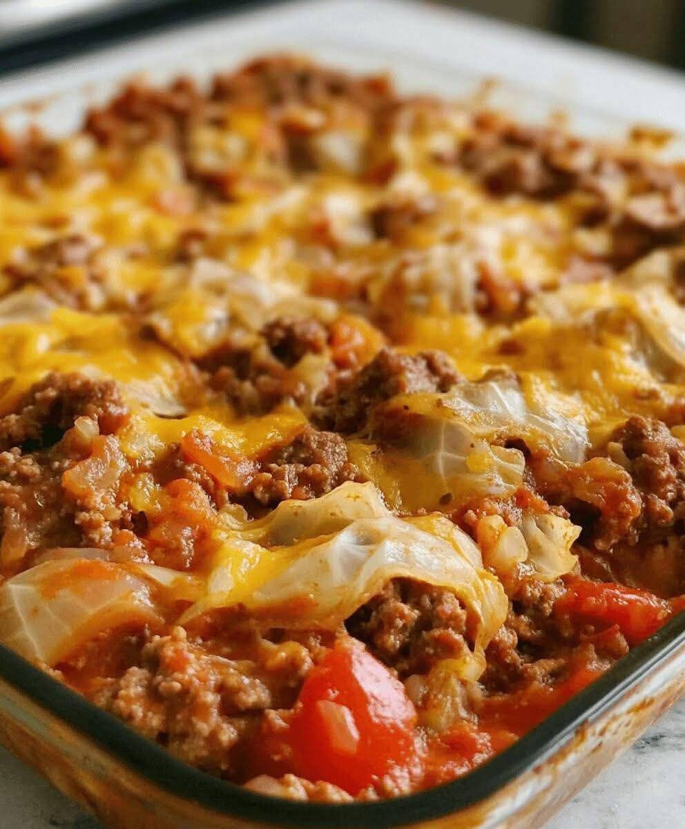 Cabbage Beef Bake