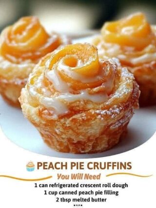 Peach Pie Cruffins Twist: A Decadent Dessert You Can’t Resist