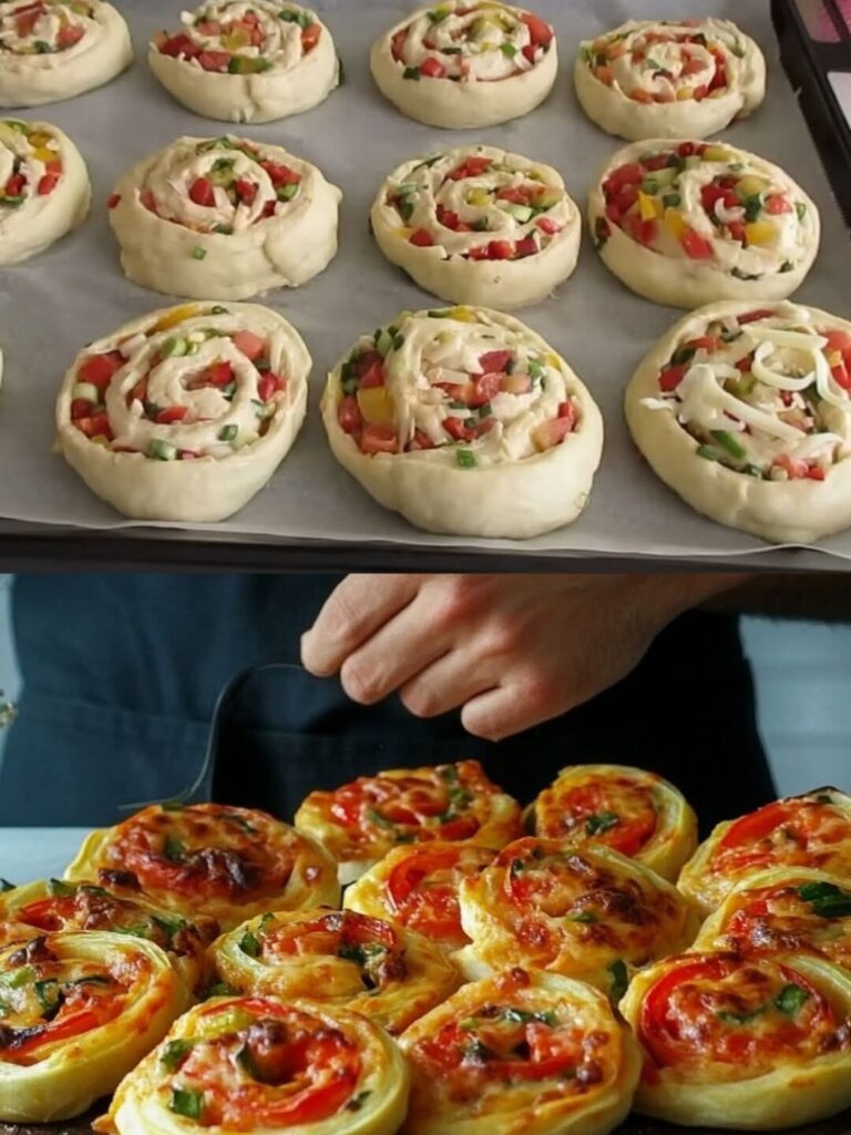 Homemade Bread Magic – A Fluffy Loaf with a Savory Vegetable Filling