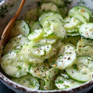 Creamy Cucumber Salad – A Cool, Tangy Summer Classic