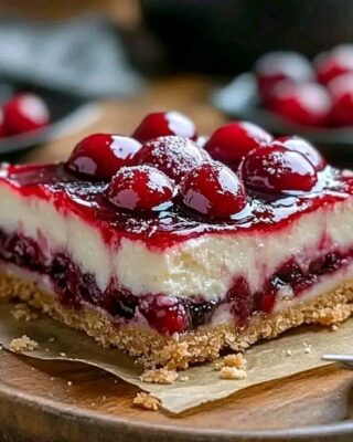 Cherry Cheesecake Bars
