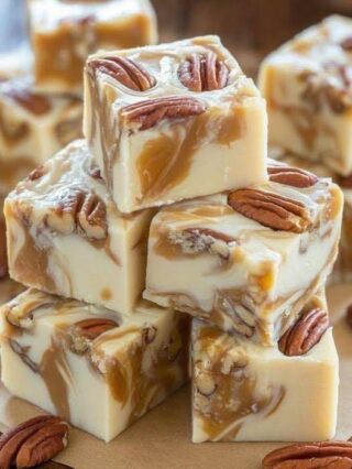 Fudge au chocolat blanc infusé au caramel
