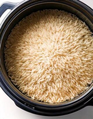 Put Uncooked Rice in a Slow Cooker with These 4 Ingredients