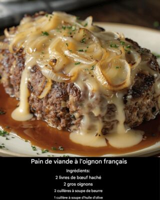 Pain de viande à l’oignon français