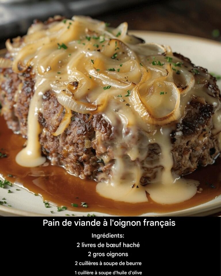 Pain de viande à l’oignon français
