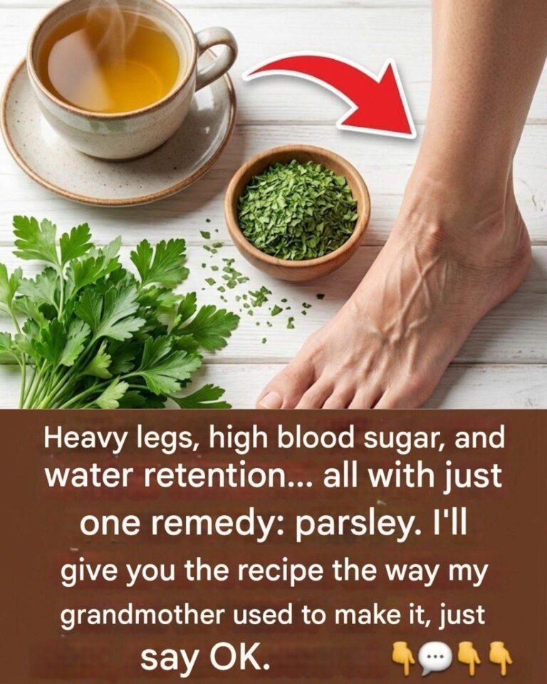 Parsley: the simple remedy our grandmothers used for heavy legs and water retention