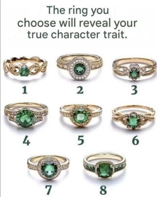 The ring you choose will reveal your true character.