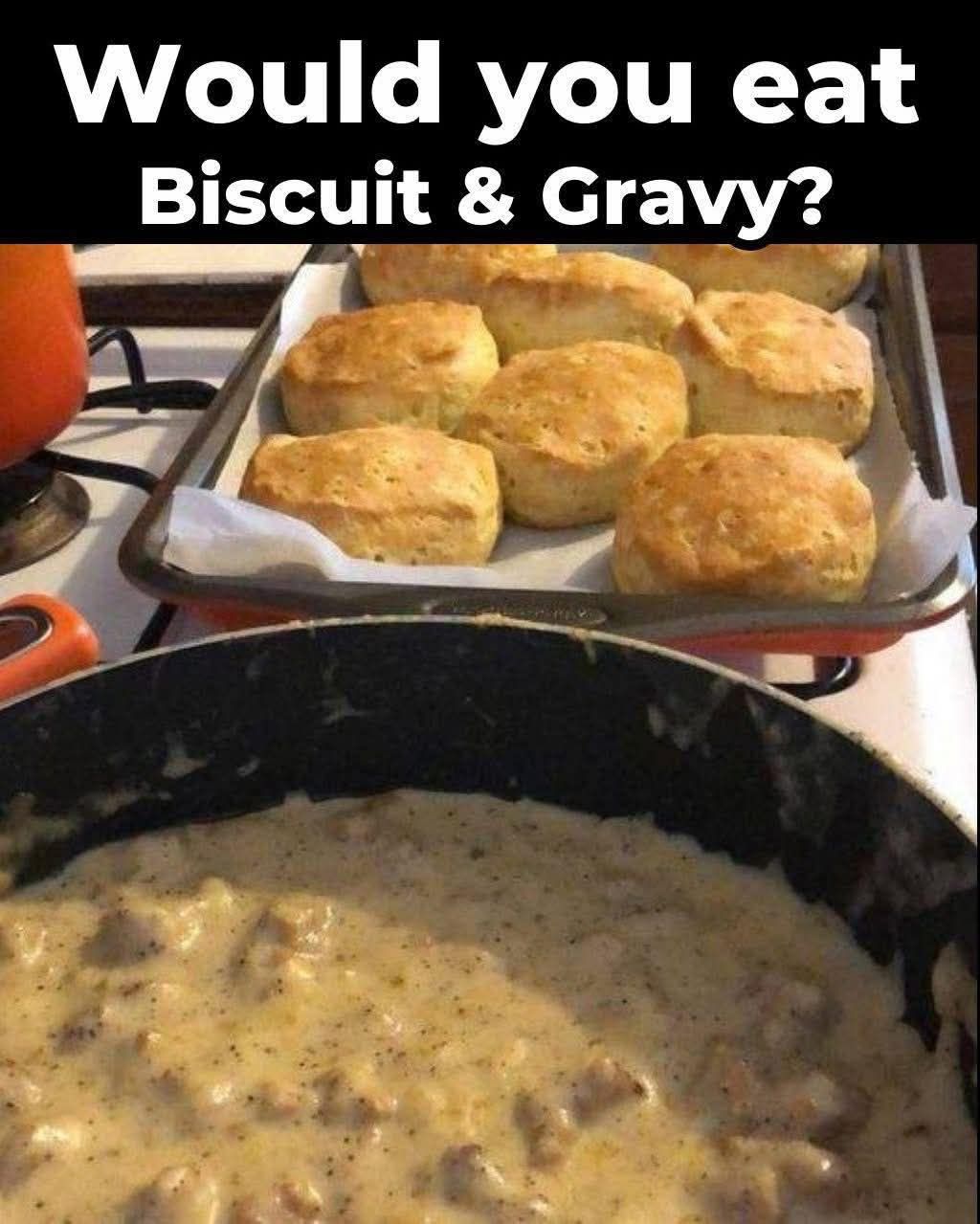 Biscuits and Gravy Hashbrown Breakfast Casserole