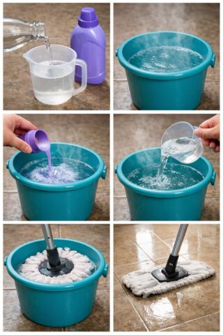 Here’s a clever trick that will make even the dullest floors shine.