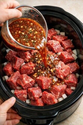 Slow Cooker 5-Ingredient Beef Stew with Chuck Roast and Potatoes