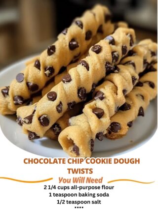 🍪 Chocolate Chip Cookie Dough Twists 🍪
