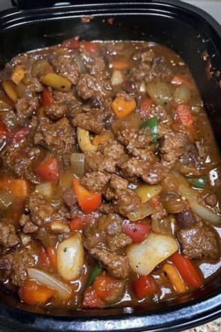 Crockpot Pepper Steak Recipe – A Flavor-Packed Slow Cooker Classic