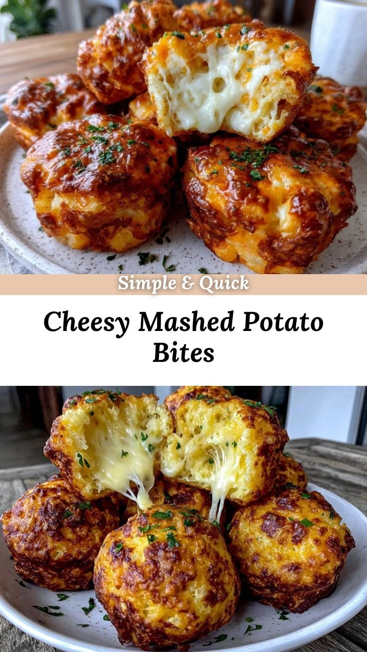 Chessy Mashed potato bites