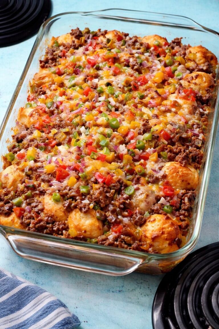 Taco fiesta bubble up casserole