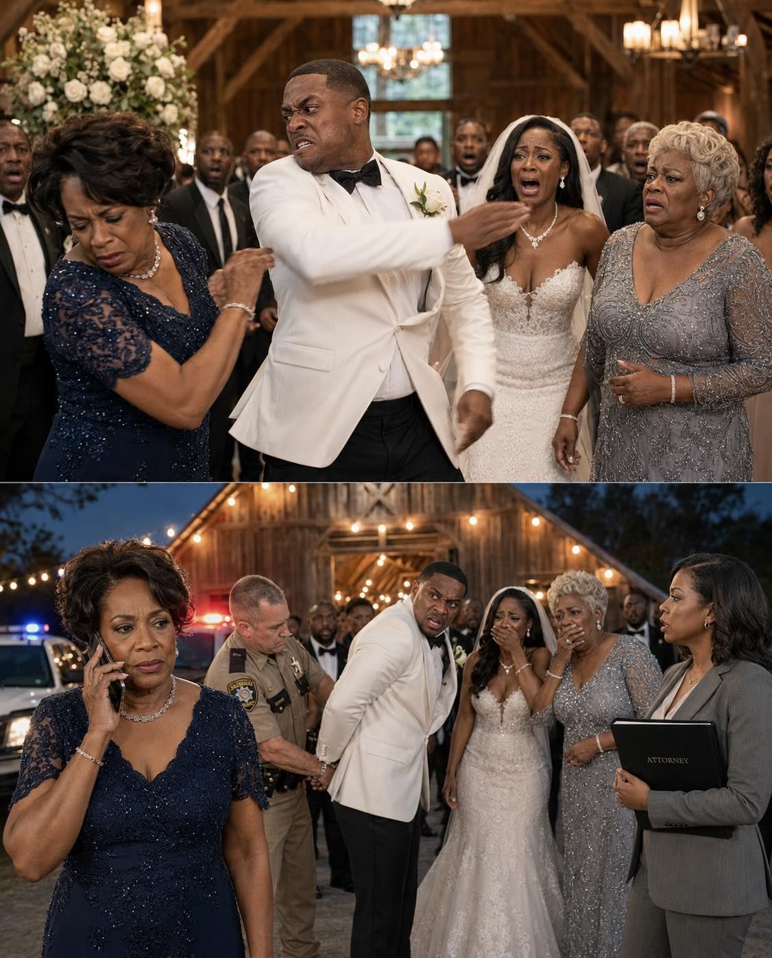 At my daughter’s wedding, my son-in-law demanded that I hand over the farm keys in front of two hundred guests. When I refused, he slapped me so hard I lost my balance…