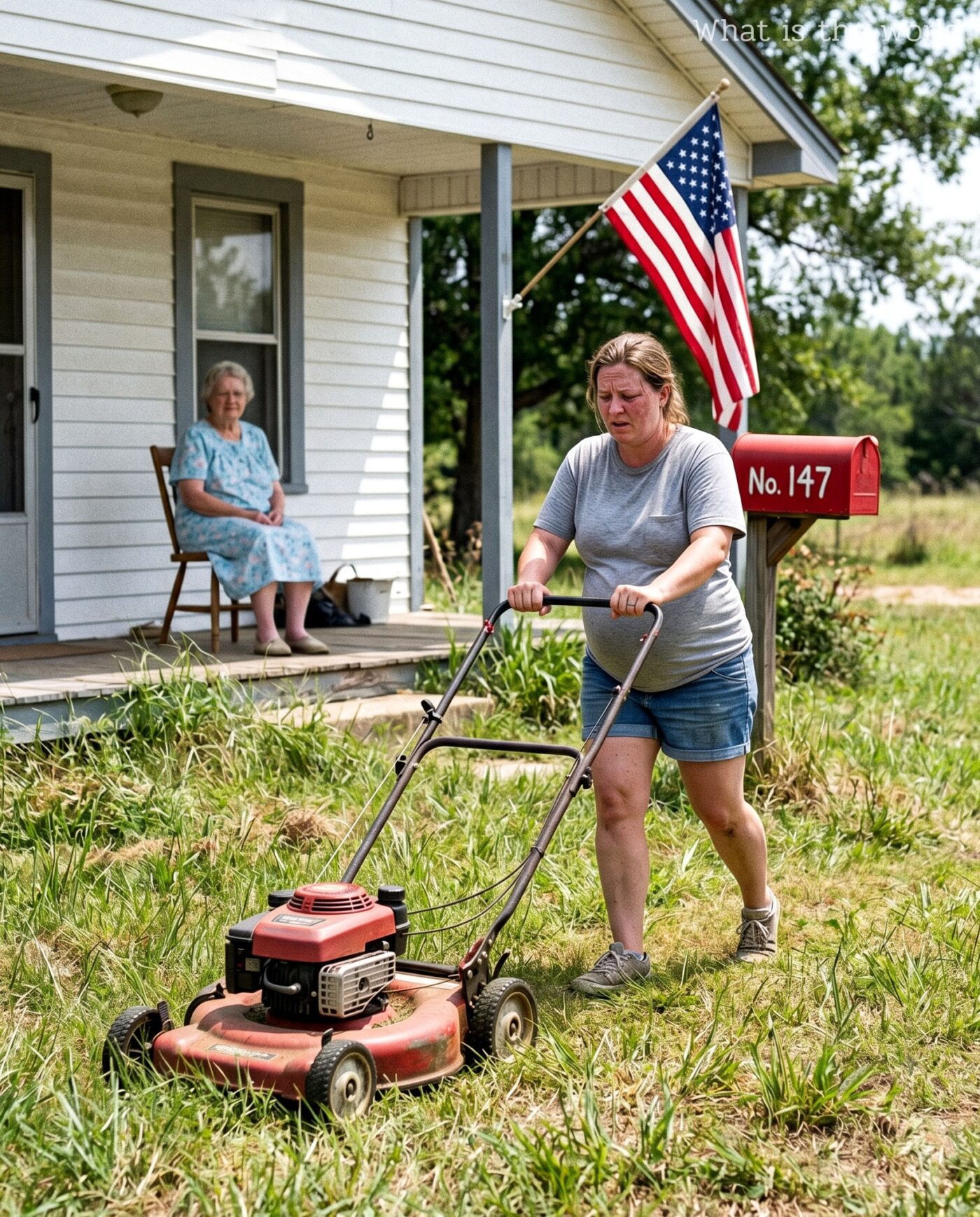 I mowed the lawn for the 82-year-old widow next door — the following morning, a sheriff knocked on my door with a request that made my blood run cold.