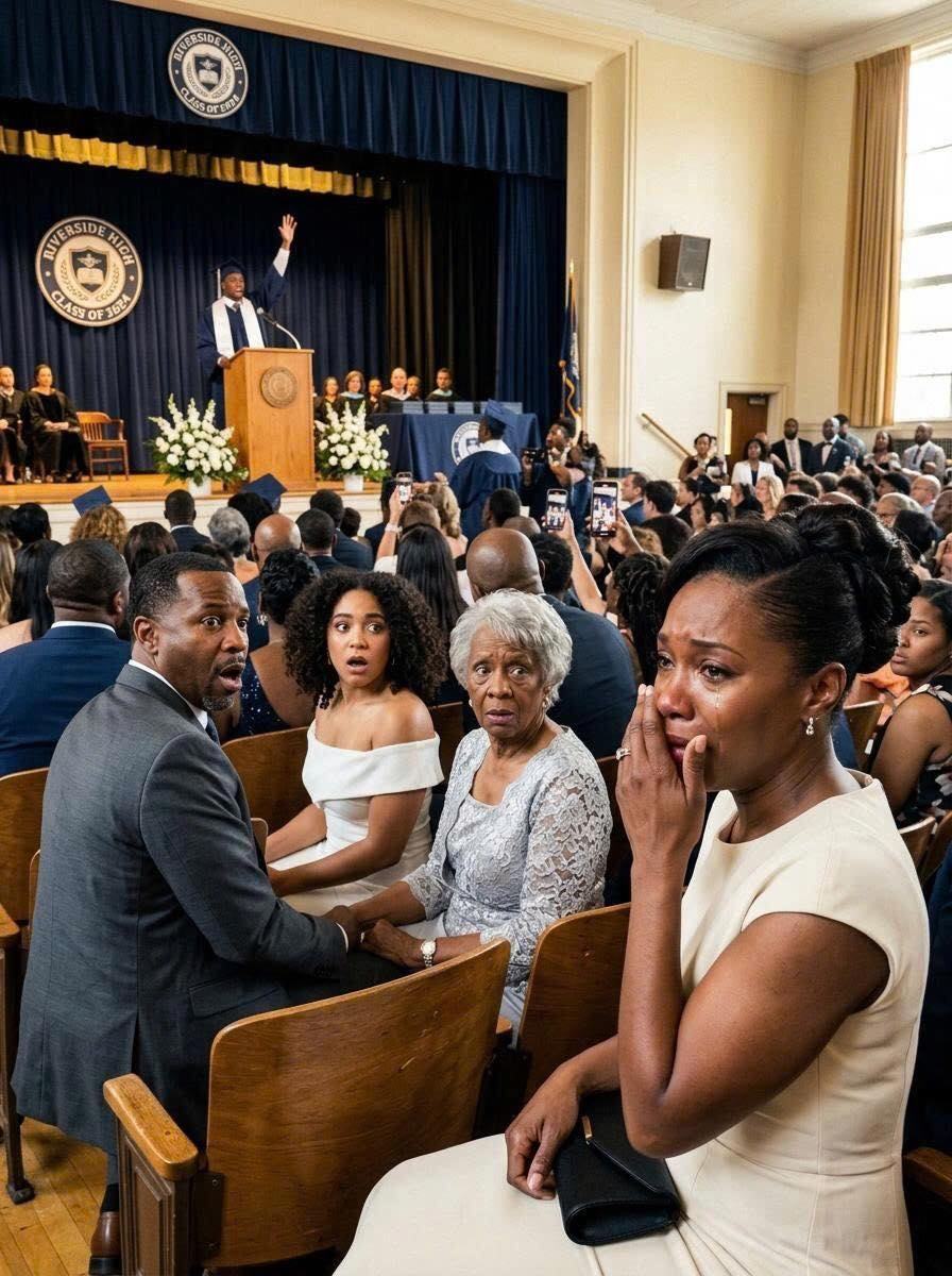 My Ex-Husband’s New Wife Sent Me to the Back at My Son’s Graduation—Then My Son Said One Sentence on Stage and the Whole Room Stood Up