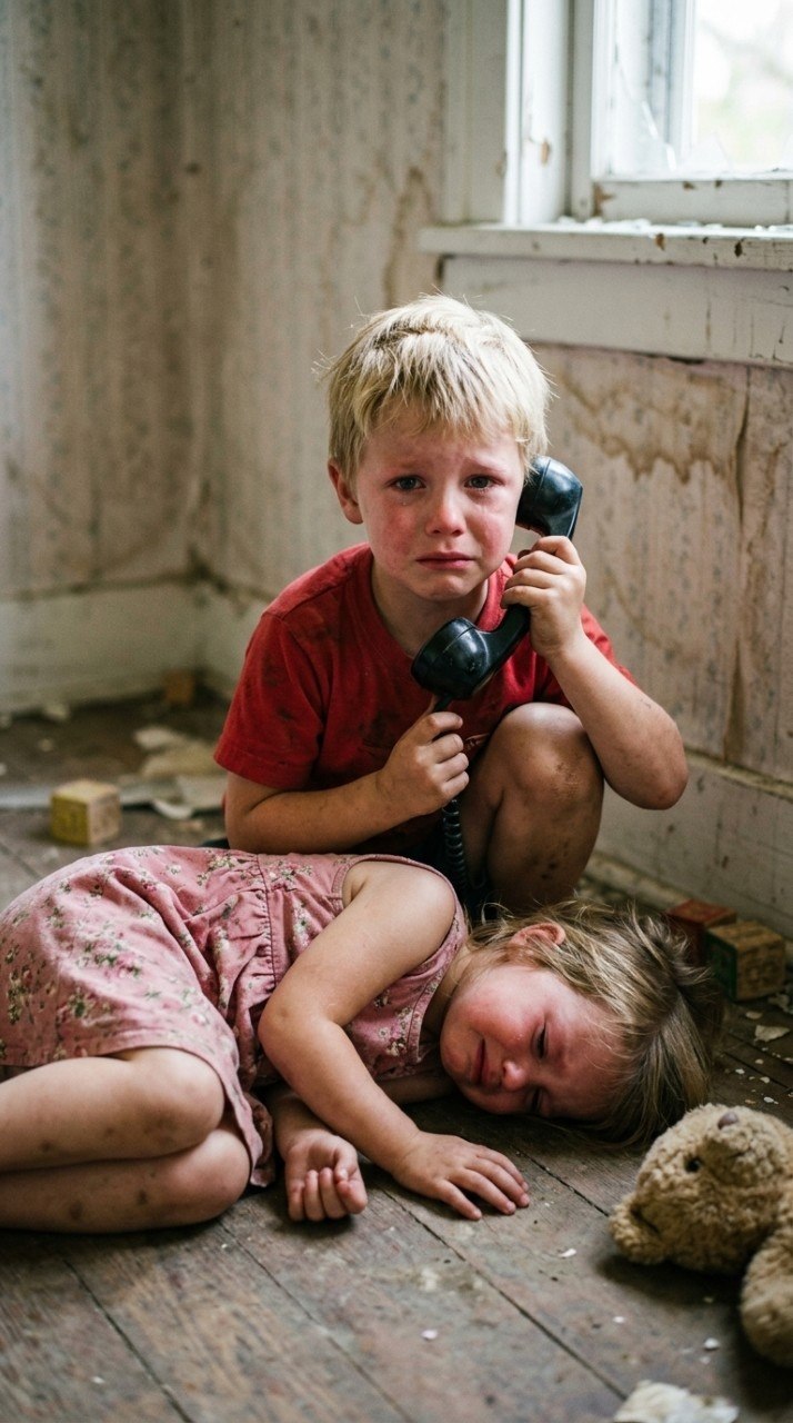 A small voice broke the silence: “Dad… my little sister won’t wake up. We’re so hungry.” Without a second thought, he grabbed them and rushed to the
